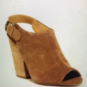 Splendid tan strap sandals with block heel